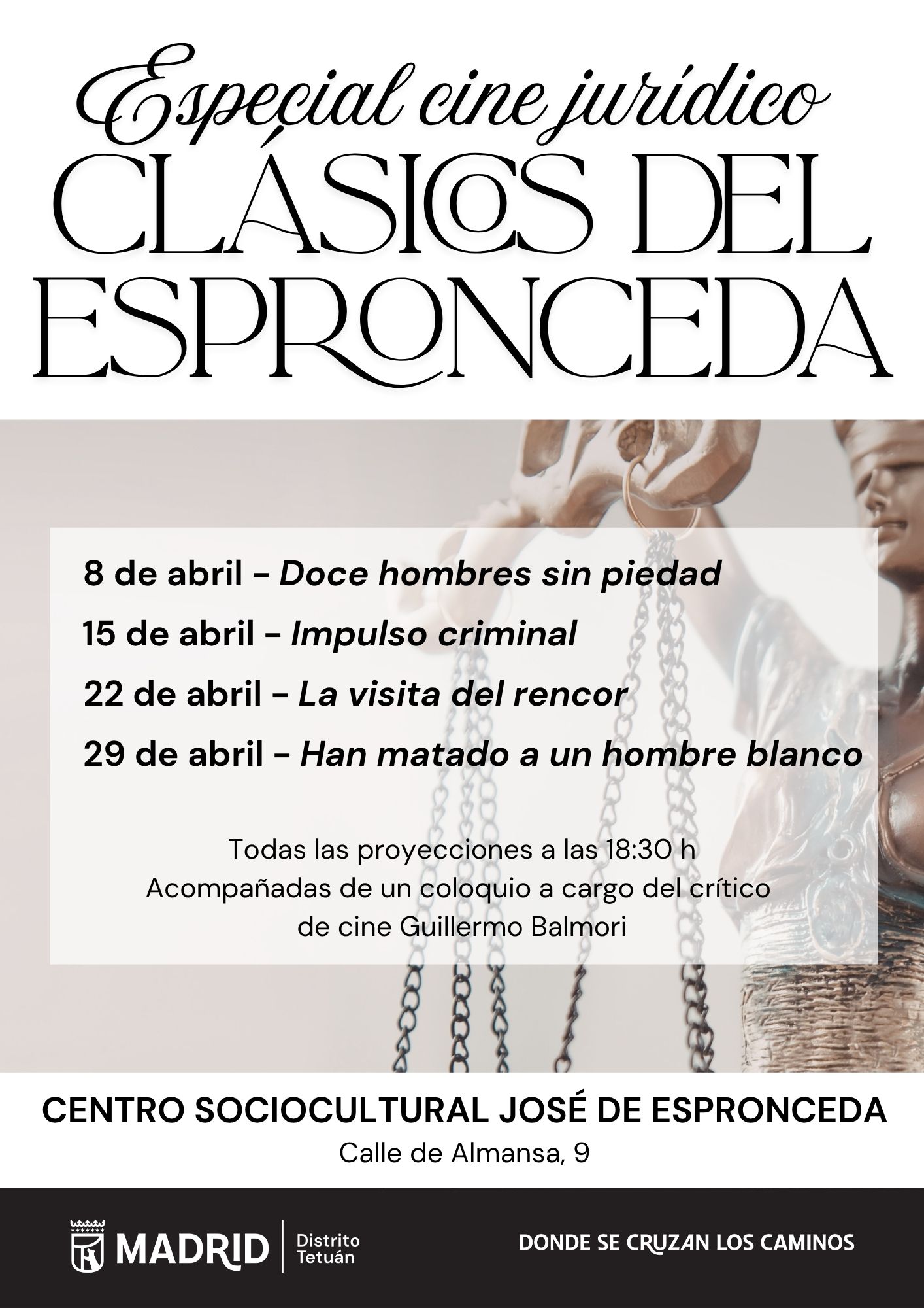 Cartel del ciclo 'Clásicos del Espronceda'