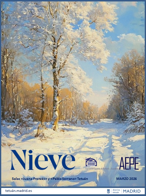 Cartel de la exposición 'Nieve' de la Asociación Española de Pintores y Escultores