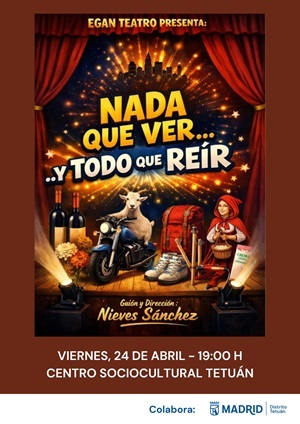 Cartel de la obra 'Nada que ver y todo que reír'
