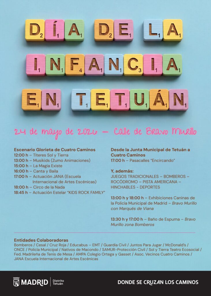 Cartel del Día de la Infancia en Tetuán