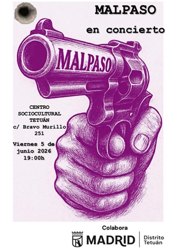 Cartel del concierto de MALPASO