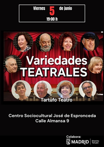 Cartel de la función 'Variedades teatrales', de Tartufo Teatro