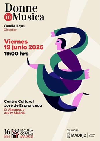 Cartel del concierto del Coro Donne in Musica