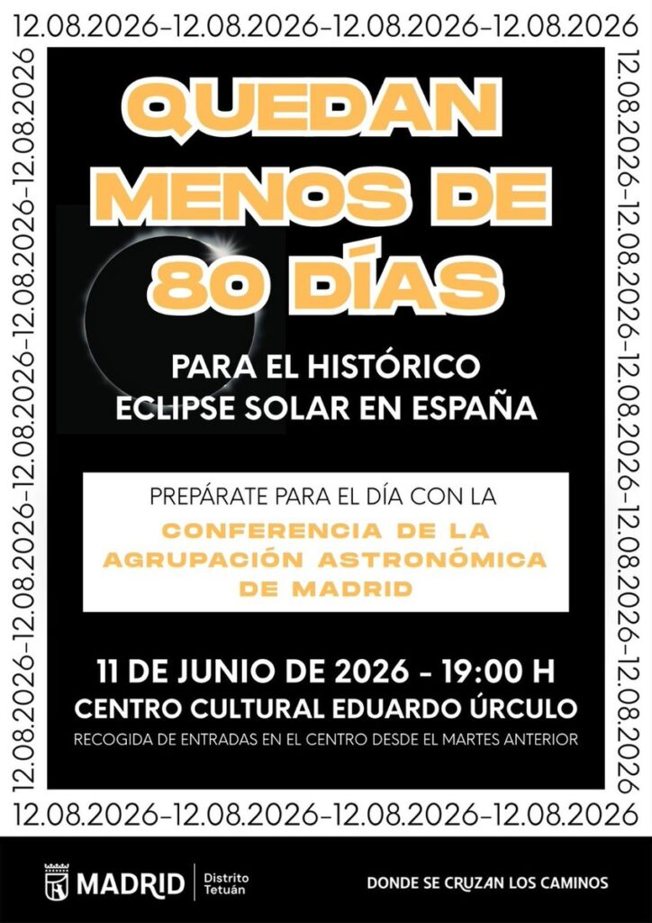 Cartel de la segunda conferencia sobre el eclipse solar