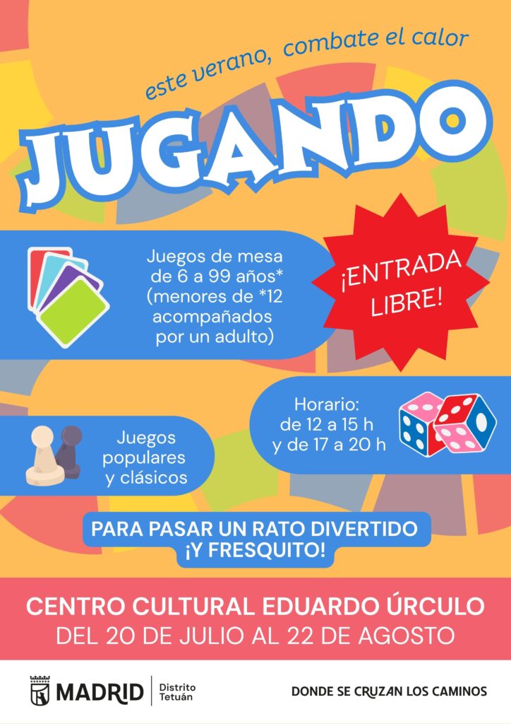 Cartel de los juegos de mesa de Tetuán