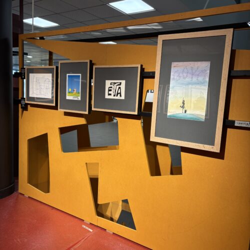 Muestra de la exposición 'Gregorio Ordóñez. La vida posible' instalada en el Centro Cultural Eduardo Úrculo