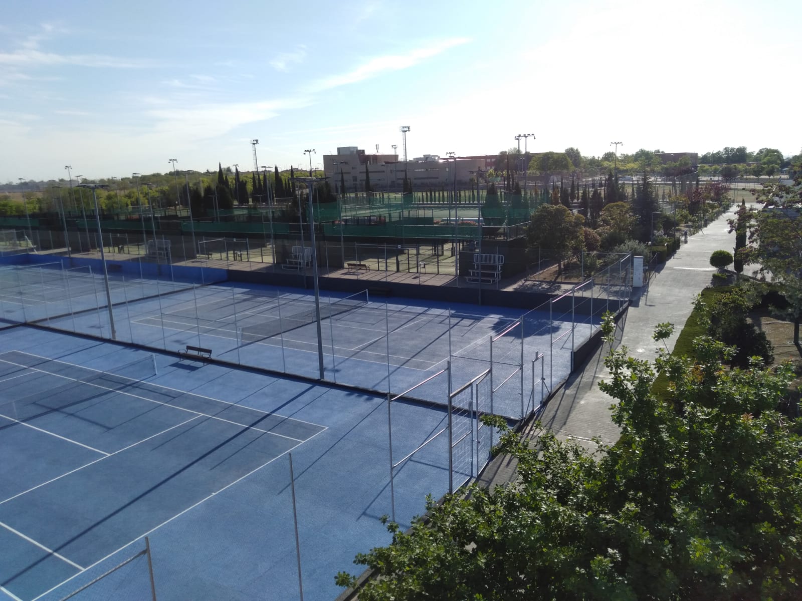 Pistas de tenis en el Centro Deportivo Municipal Faustina Valladolid