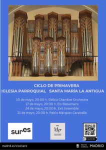 Cartel del Festival Internacional de Órgano y Música Barroca del Distrito de Vicálvaro