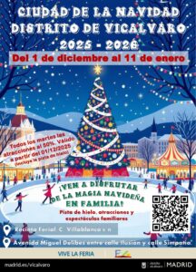 Cartel ciudad de la Navidad en Vicálvaro