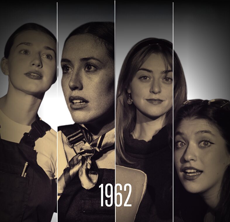 Fotografía de rostros de cuatro mujeres