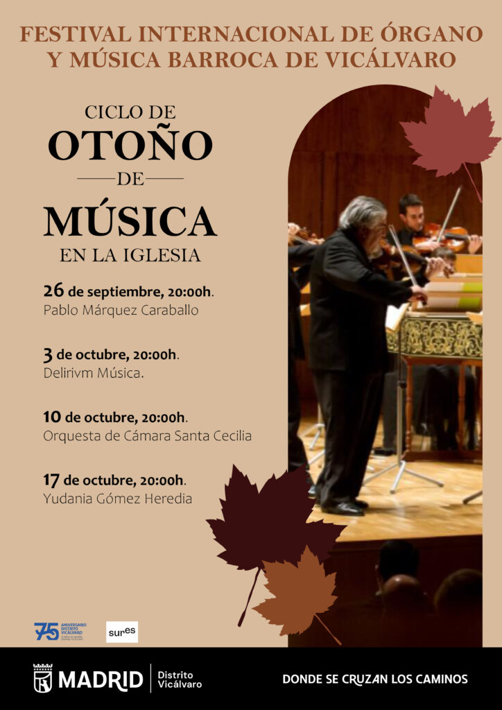 Cartel del Festival Internacional de Órgano y Música Barroca de Vicálvaro