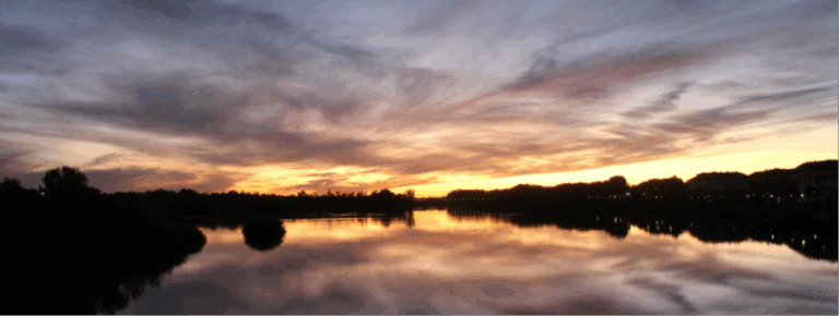 Vista de una puesta de sol de María Santos