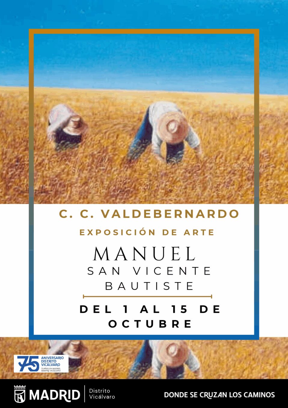 Cartel exposición Manuel San Vicente
