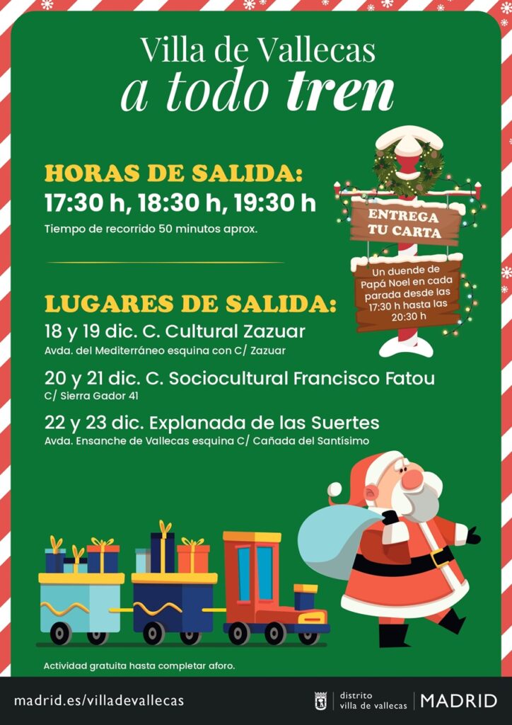 Villa de Vallecas a todo tren