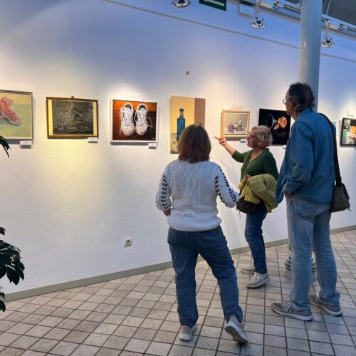 Obras de la exposición Retrospectiva del Grupo de Pintura Barquillo