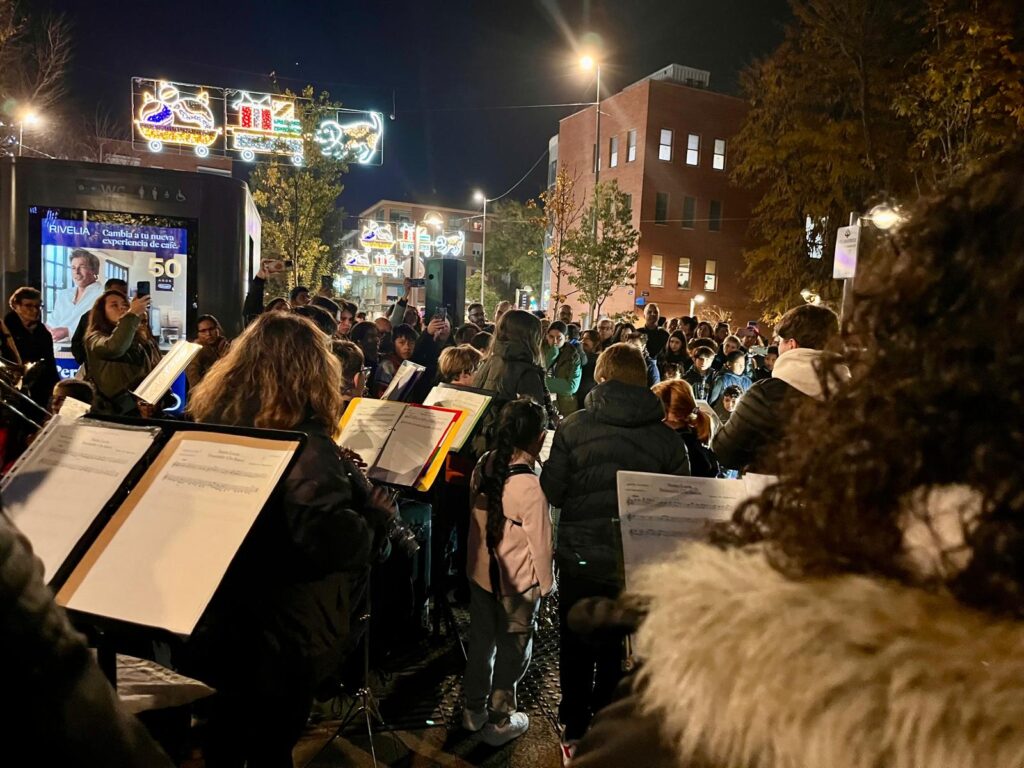 Imagen de la actuación de la Escuela Municipal de Música