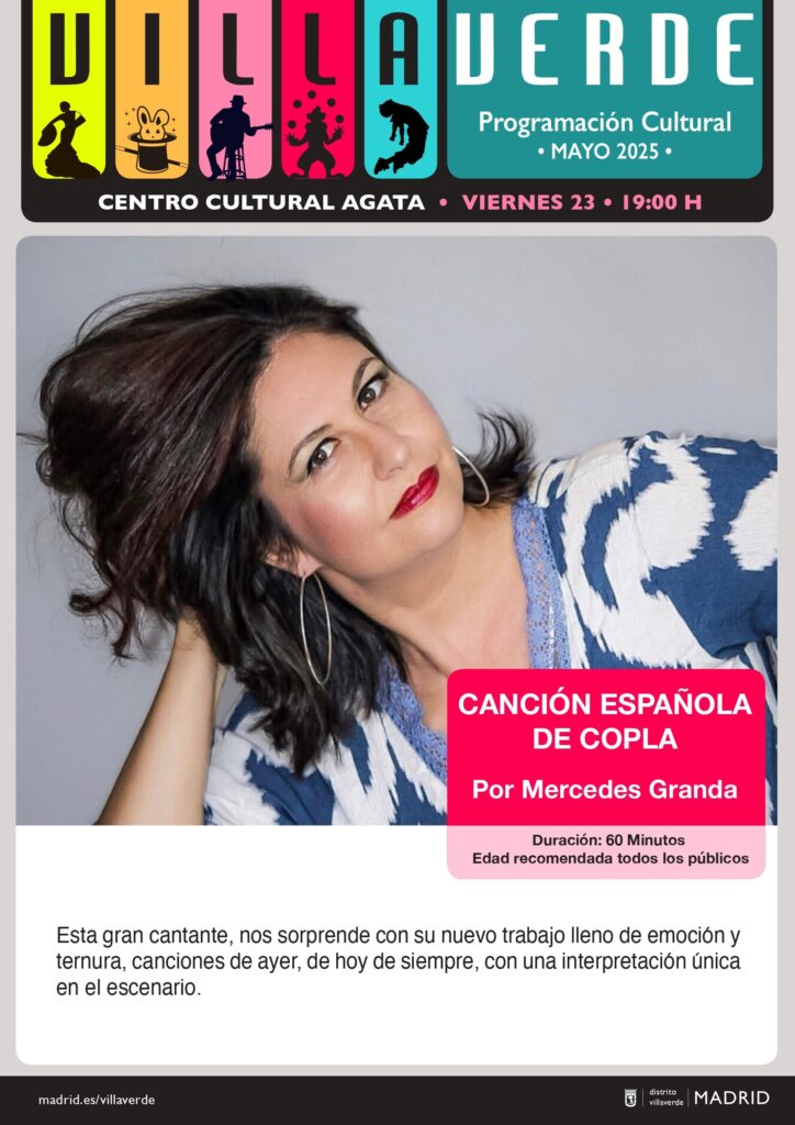 Cartel de Canción de copla con la imagen de una mujer