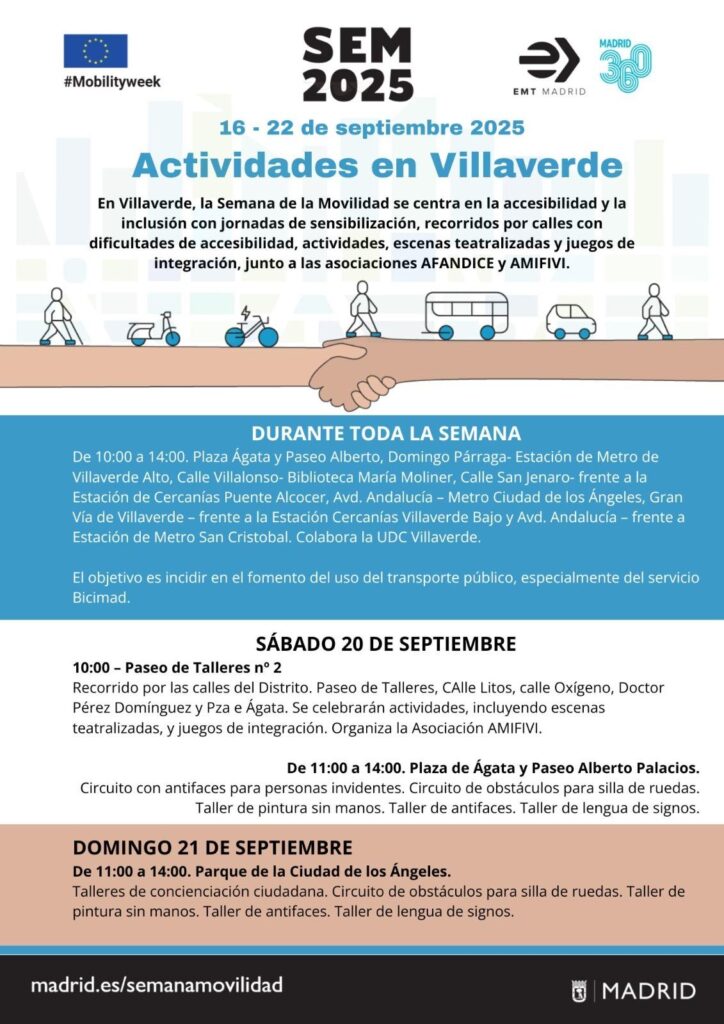 Actividades en villaverde por la Semana Europea de la Movilidad