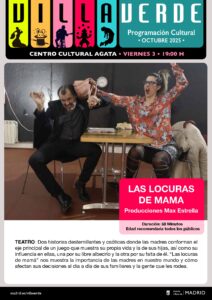 obra de teatro de dos madres sentadas en una mesa de comedor