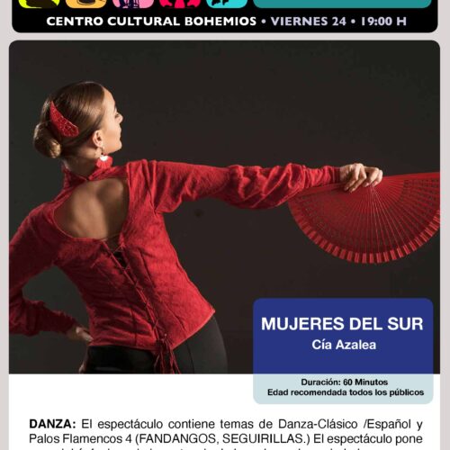 Una bailarina española con traje rojo y un abanico rojo