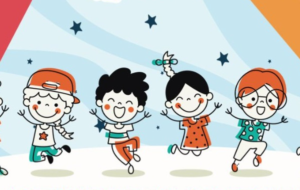 Ilustración de unos niños jugando