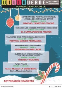 Cartel de Navidad en la calle