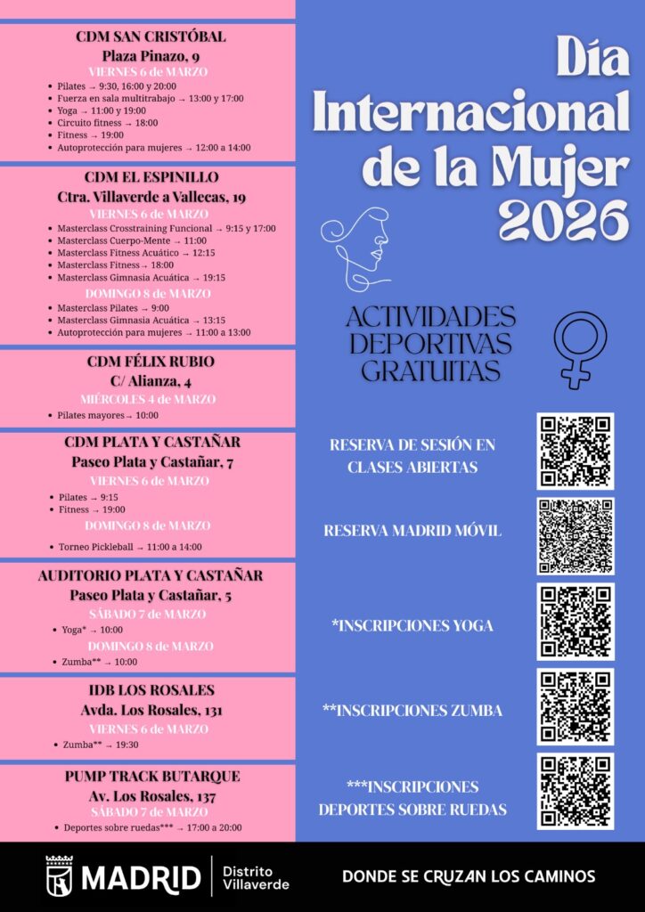 Cartel del Día de la Mujer de Villaverde