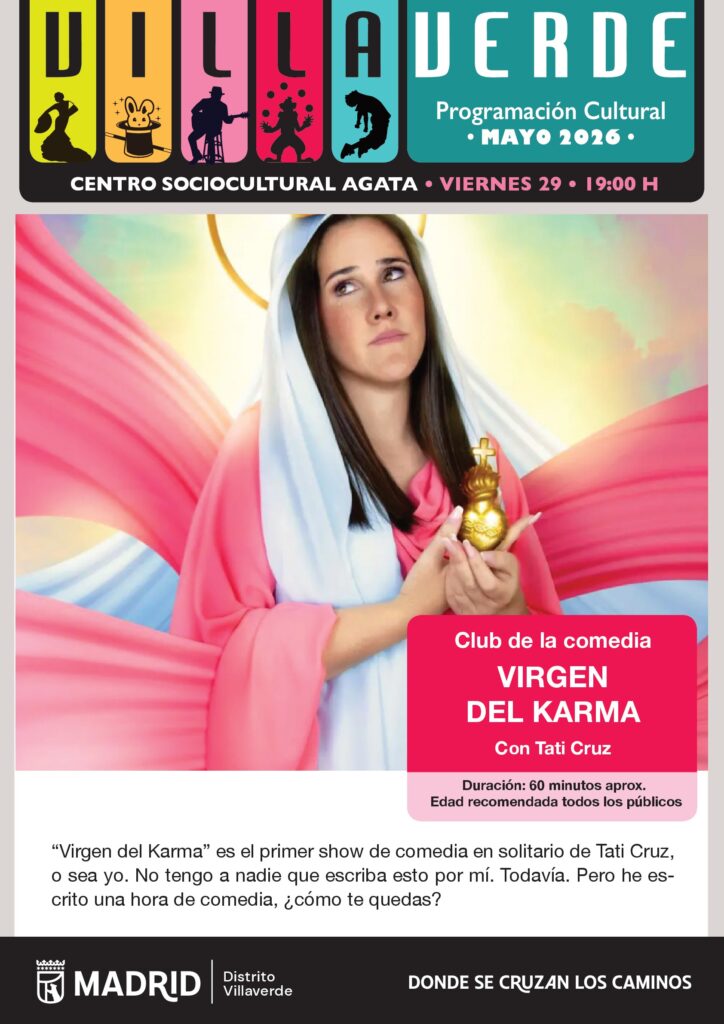 Una mujer vestida de virgen 