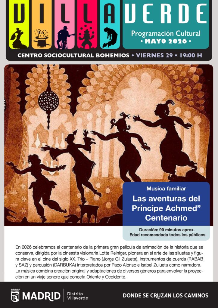 Teatro de sombras ambientado en oriente
