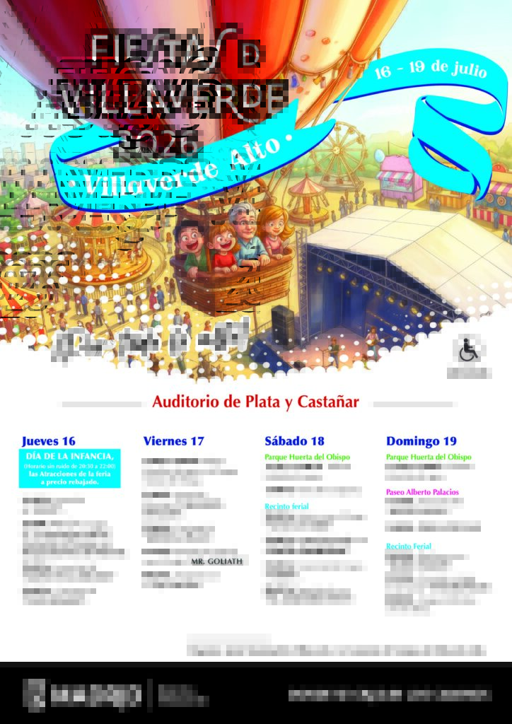 Cartel de las Fiestas de Villaverde Alto