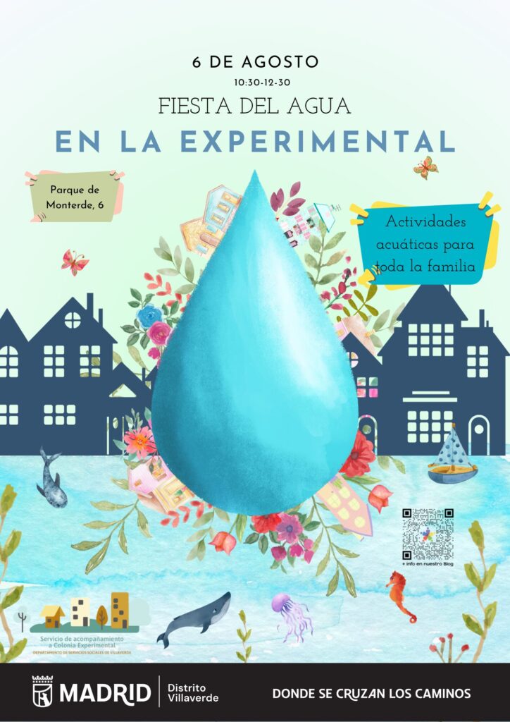 Cartel de la Fiesta del Agua en la Experimental