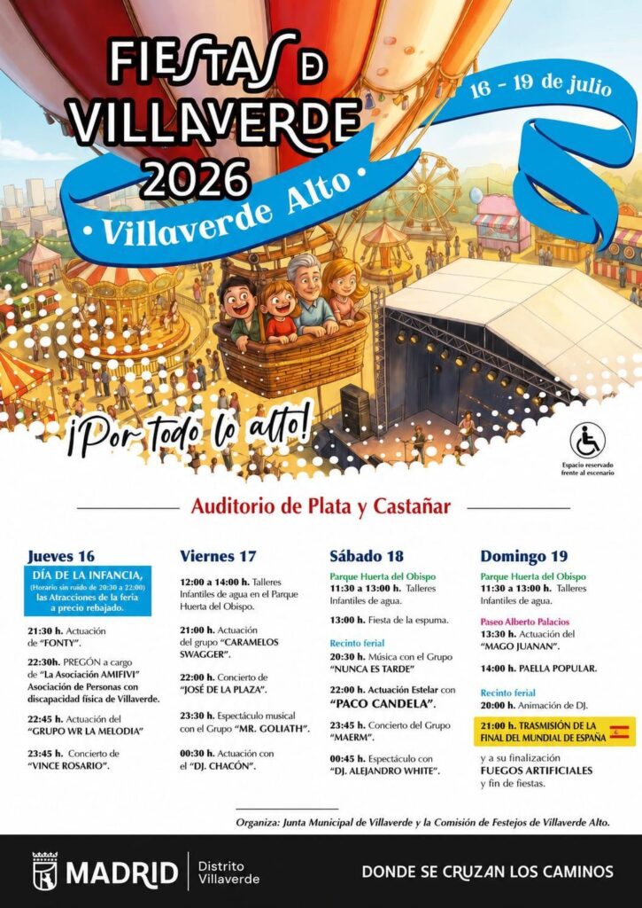 Cartel de las fiestas de villaverde alto