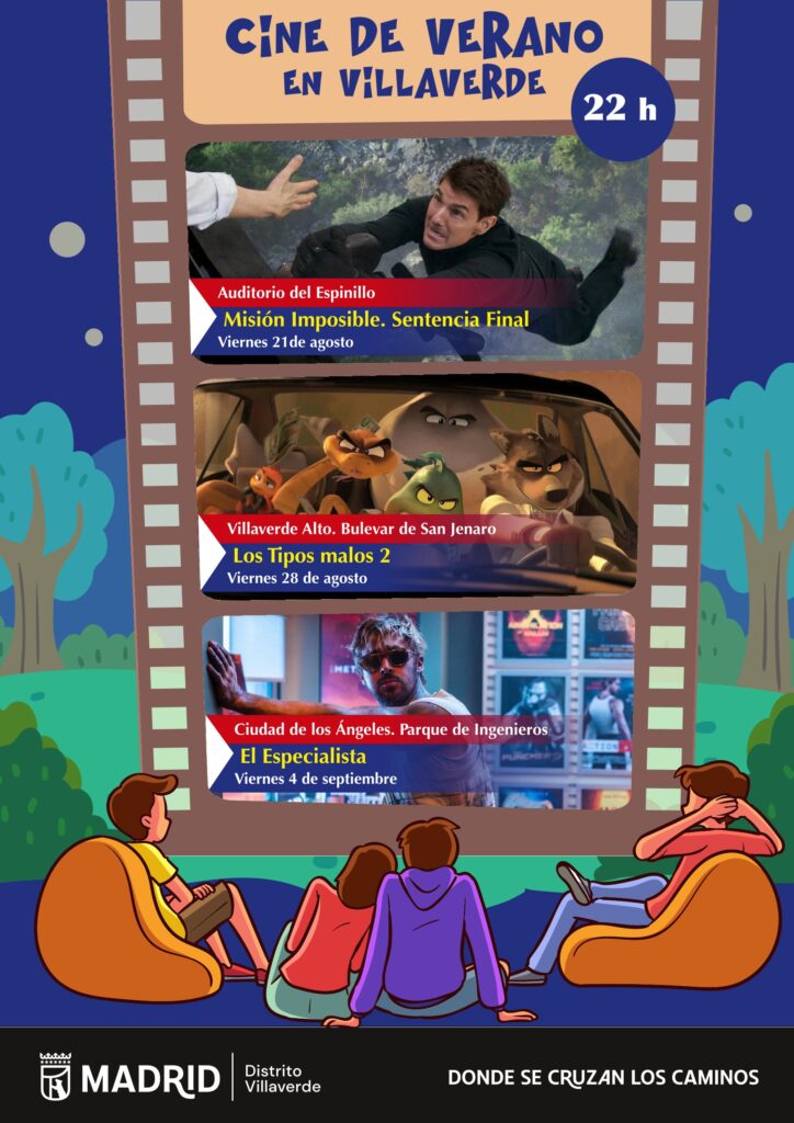 Cartelera del Cine de Verano de Villaverde