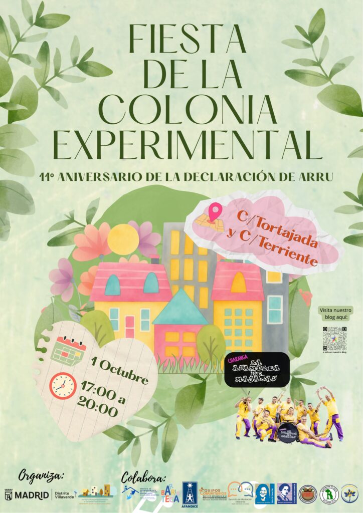 Cartel de las fiestas de la colonia experimental