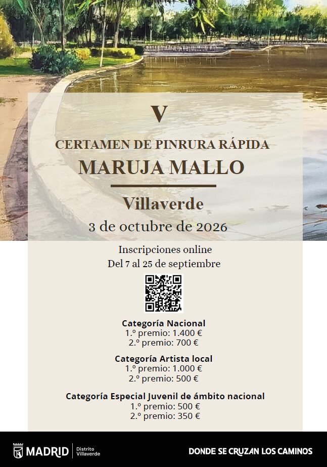 Cartel del V Certamen de Pintura Rápida Maruja Mallo
