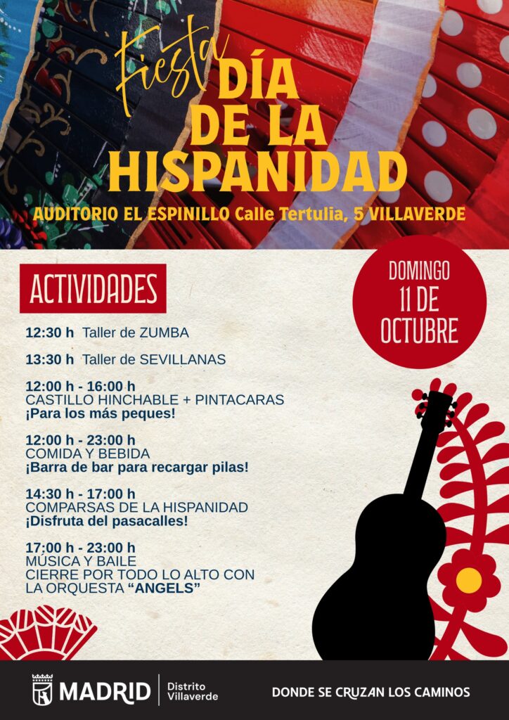 Cartel del Día de la Hispanidad en Villaverde