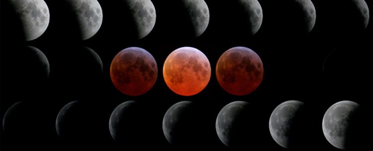 Secuencia eclipse lunar