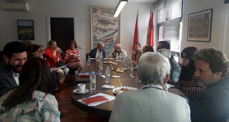 Mauricio Valiente en la reunión con las Juntas Directivas de los Centros de Mayores de Chamartín