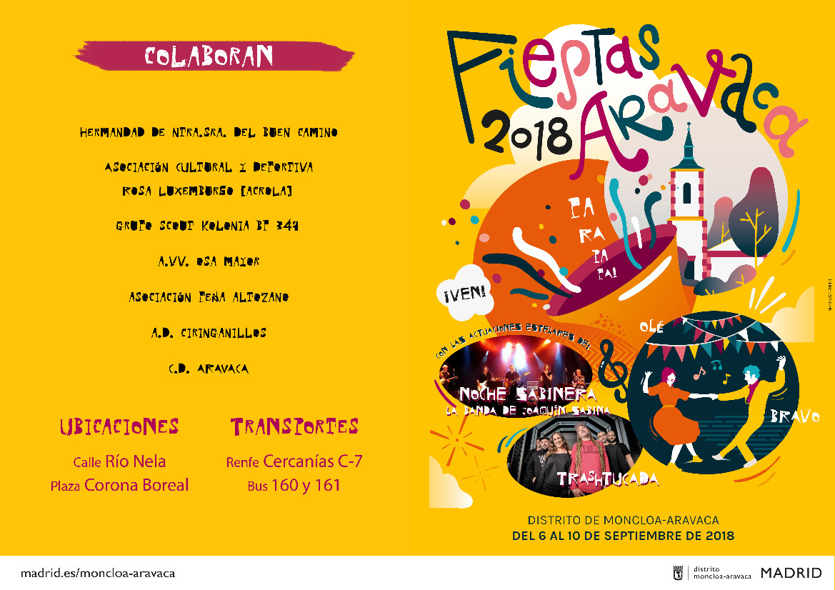 Cartel anunciador de las Fiestas de Aravaca