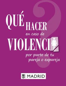 Logo municipal sobre qué hacer en caso de violencia de género