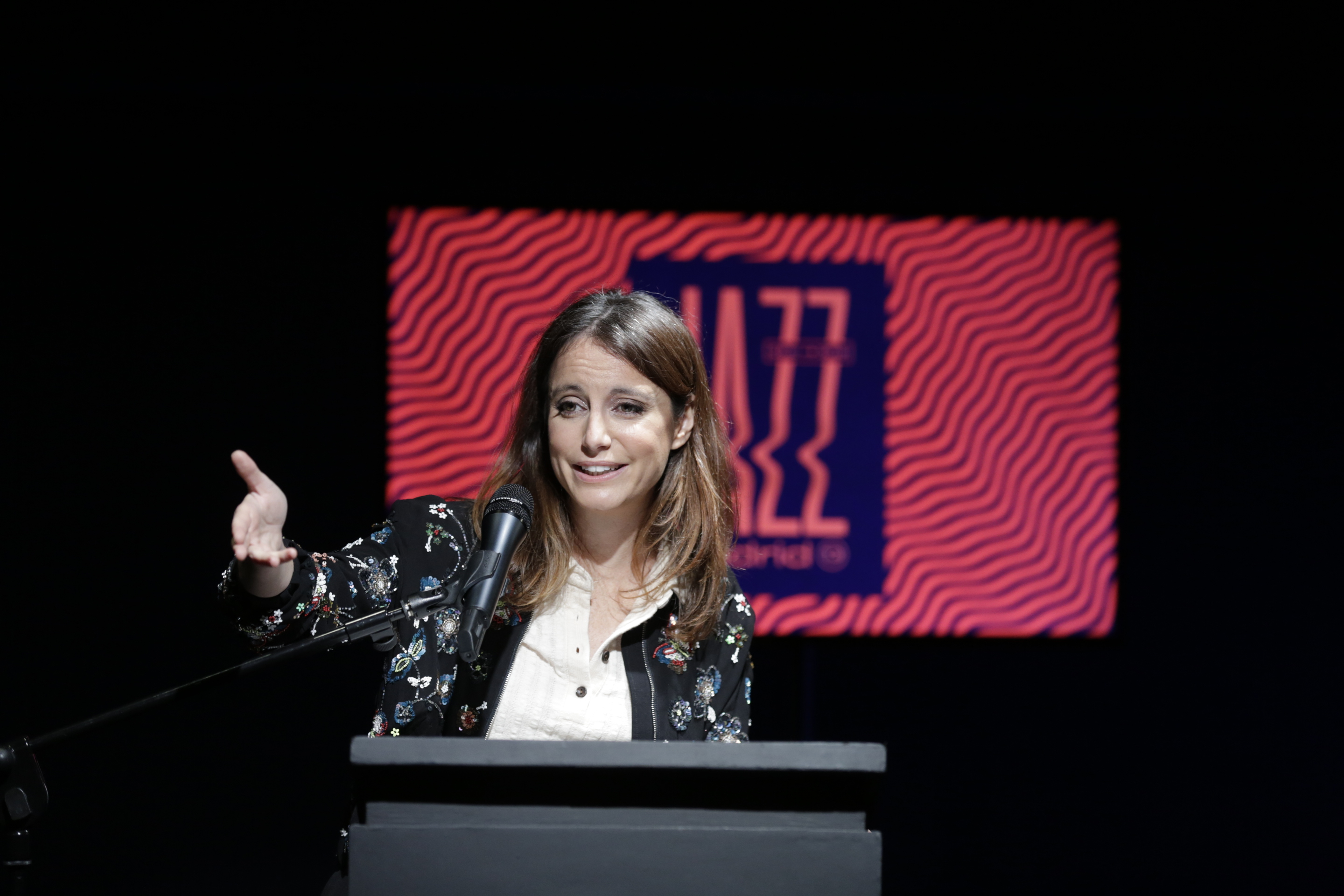 Andrea Levy durante la presentación del festival