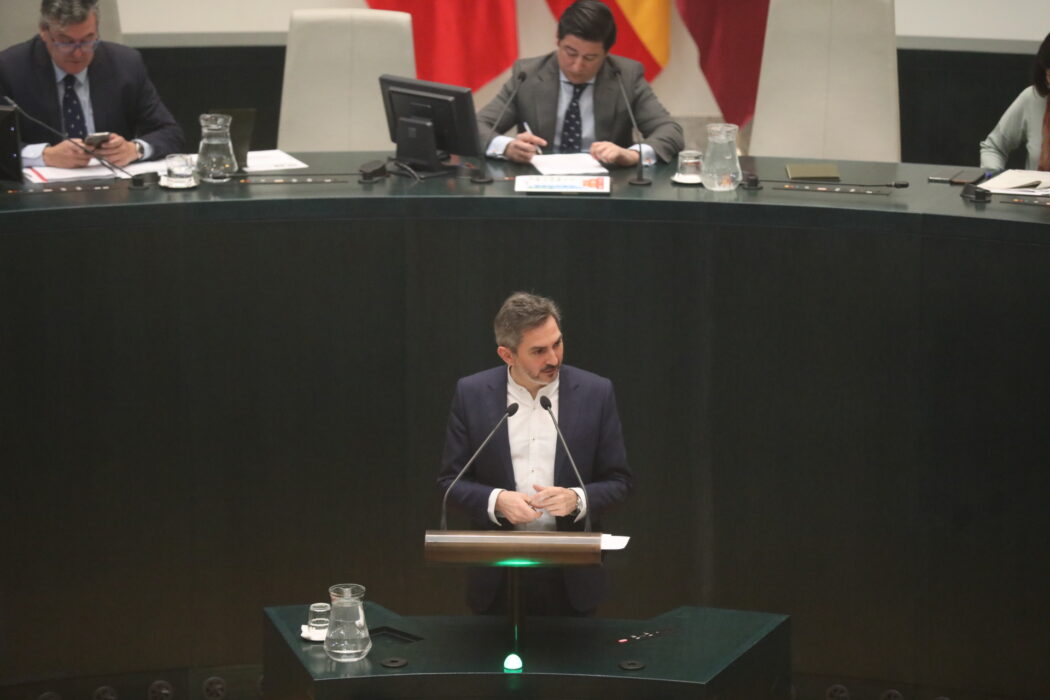 Pepe Aniorte durante su intervención en el pleno 
