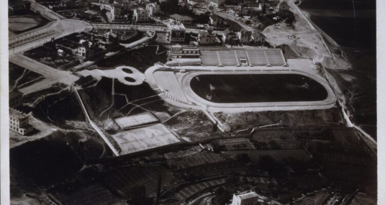 Vista aérea del Estadio Metropolitano. 1929