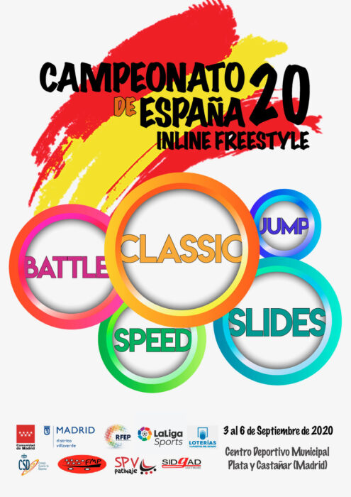 Cartel Campeonato España Inline Freestyle 2020 