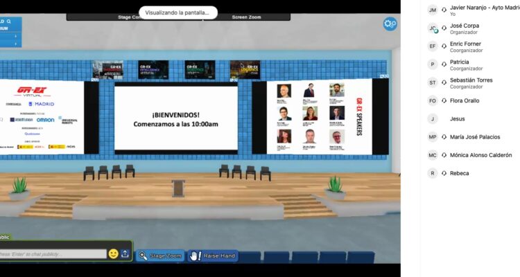 Inicio de la presentación virtual del evento