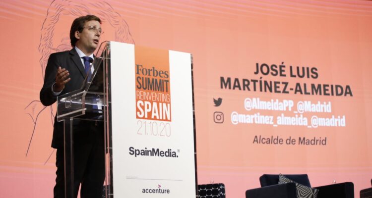 José Luis Martínez-Almeida, en la clausura de la tercera edición de Forbes Summit Reinventing Spain. Fotografías: Javier Carvajal
