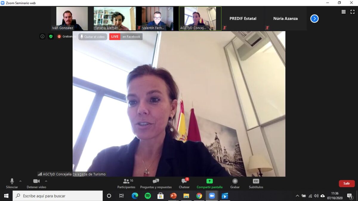 Maíllo en la conferencia virtual celebrada hoy