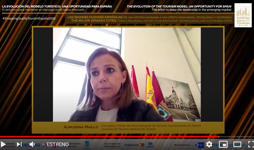 Maíllo durante su intervención virtual