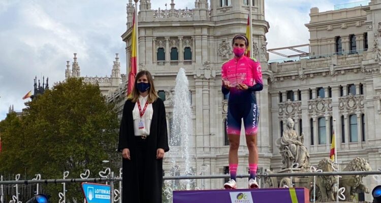 Miranda en la entrega de trofeos de la 6ª edición Ceratizit Challenge by La Vuelta