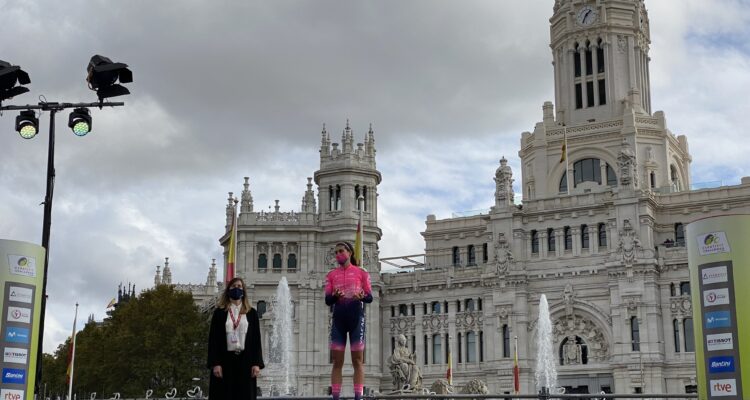 Miranda en la entrega de trofeos de la 6ª edición Ceratizit Challenge by La Vuelta